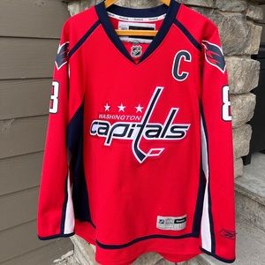 NHL Reebok Washington Capitals Ovechkin #8 Jersey Size Large Mens Hockey